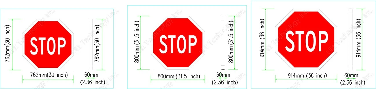 Stop and Go Signs Sizes Stop and Go Signs Sizes